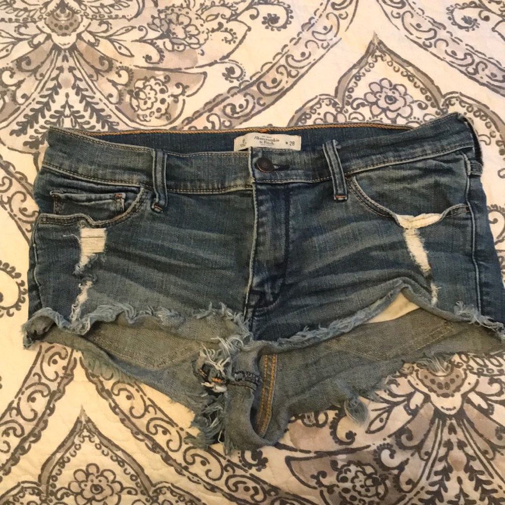 Ripped Jean Shorts